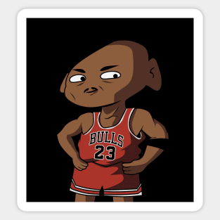 Michael Jordan Cartoon Sticker